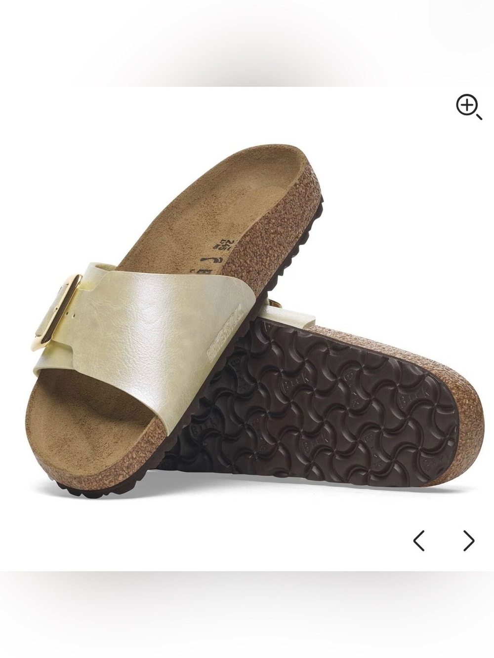 Birkenstock Catalina Cushion Buckle Sandals - Graceful Pearl White - Size 40 - Picture 9 of 12